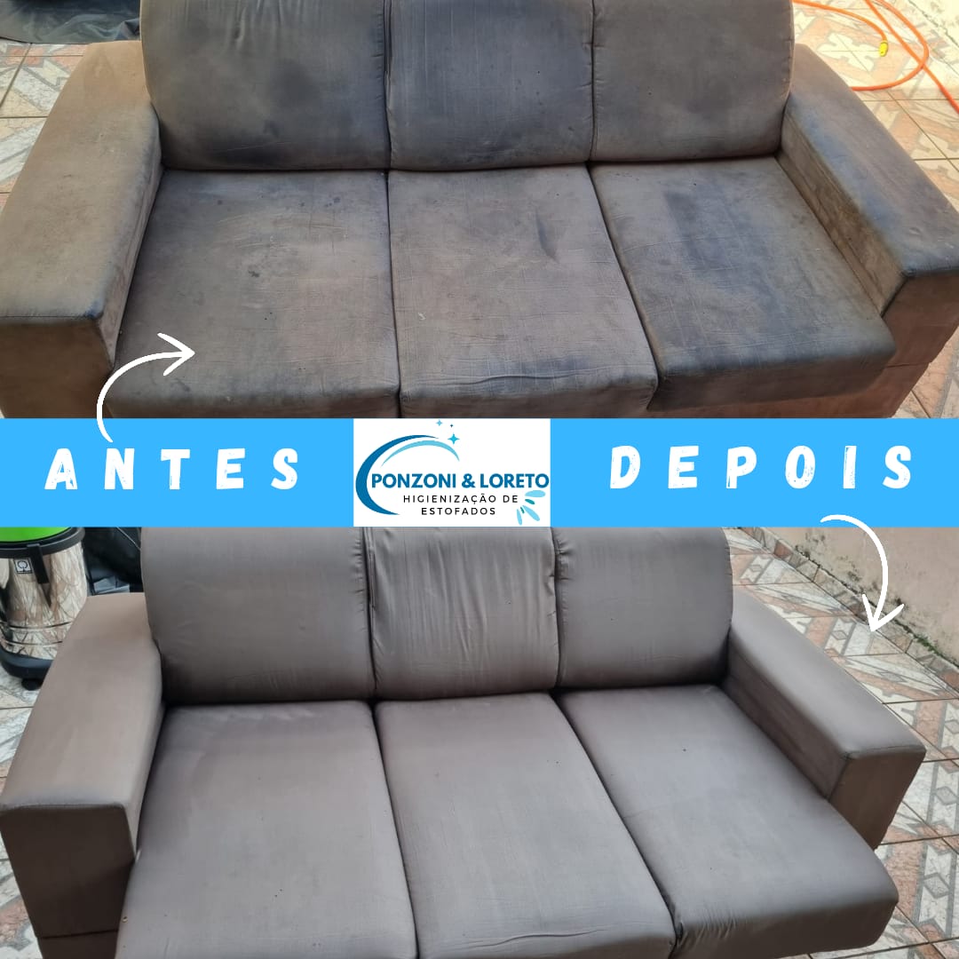 Diferença na limpeza de cadeira de escritório